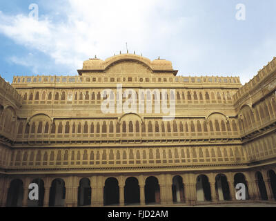 Lalgarh Palace, Bikaner, Rajasthan, Indien, Asien Stockfoto