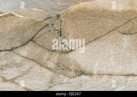 Risse in Granit. Buhuslän, Schweden Stockfoto