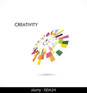 Kreative Kreis abstrakte Vektor-Logo-Design-Vorlage. Firmenkundengeschäft Technologie kreative Logo Symbol. Vektor-illustration Stock Vektor