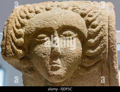 Skulptur in antiken Ausgrabungen gefunden Stockfoto