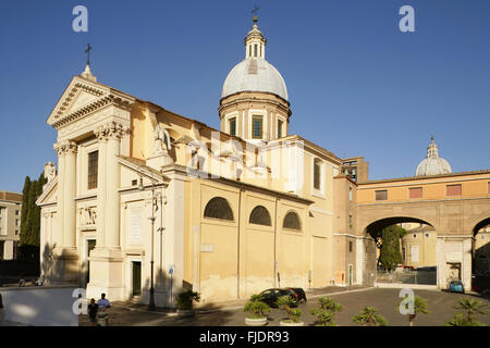 Chiesa di San Rocco all'Augusteo, Piazza Augusto Imperatore, Rom, Italien. Stockfoto