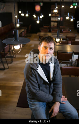 Schauspieler David Morrissey im Everyman Theatre Liverpool Stockfoto