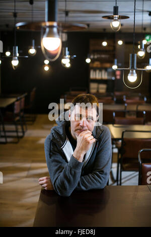 Schauspieler David Morrissey im Everyman Theatre Liverpool Stockfoto