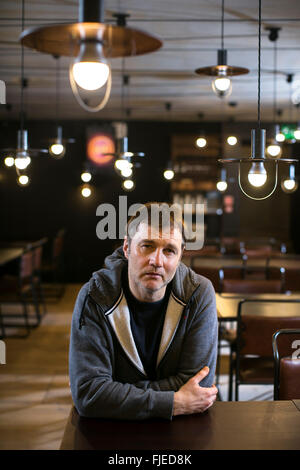 Schauspieler David Morrissey im Everyman Theatre Liverpool Stockfoto