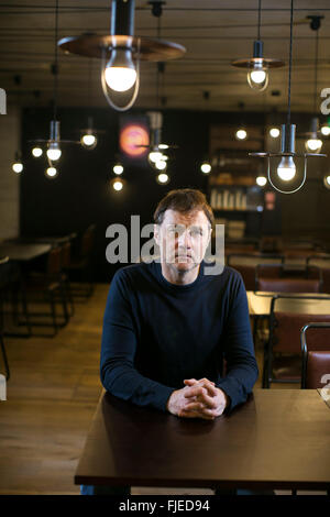 Schauspieler David Morrissey im Everyman Theatre Liverpool Stockfoto