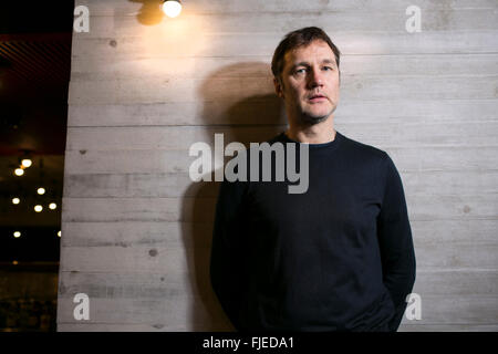 Schauspieler David Morrissey im Everyman Theatre Liverpool Stockfoto