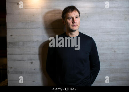 Schauspieler David Morrissey im Everyman Theatre Liverpool Stockfoto