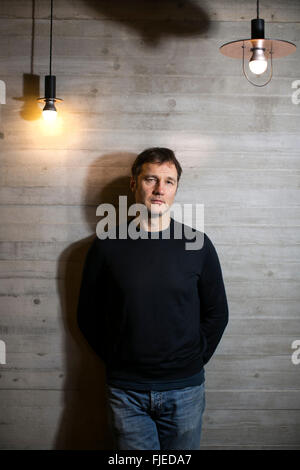 Schauspieler David Morrissey im Everyman Theatre Liverpool Stockfoto