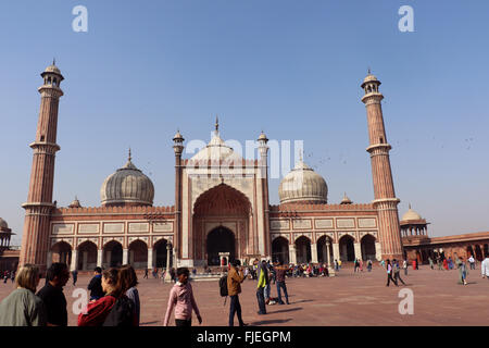 Jama Masjid befindet sich in Alt-Delhi, Indien Stockfoto