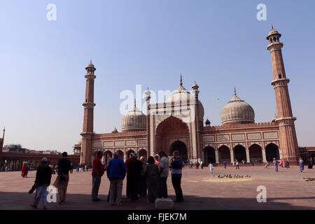 Jama Masjid befindet sich in Alt-Delhi, Indien Stockfoto