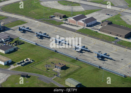 US-Militär Flugzeuge auf dem Vorfeld des einen Luftwaffenstützpunkt in England Stockfoto