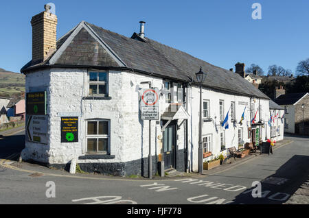 Bridge End Public House in Crickhowell, Powys Stockfoto
