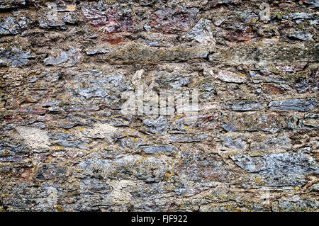Textur - alte steinerne Wand Hintergrund. Stockfoto