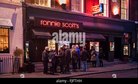 Ronnie Scotts Jazz-Club Frith St Soho London W1 UK Stockfoto