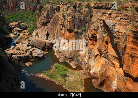 Bourke &#39; s Luck Potholes, Blyde River Canyon, Panorama Route, Provinz Mpumalanga, Südafrika Stockfoto