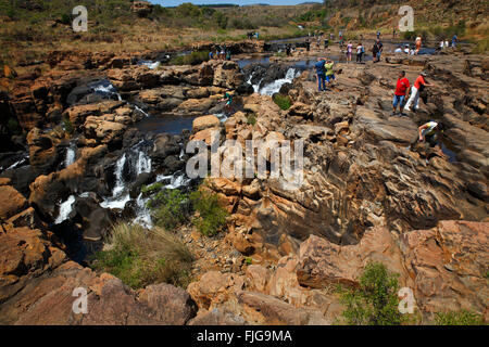 Bourke &#39; s Luck Potholes, Blyde River Canyon, Panorama Route, Provinz Mpumalanga, Südafrika Stockfoto