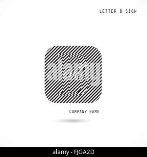 Kreative Buchstabe B Symbol abstrakte Logo Design Vektor-Vorlage. Corporate Unternehmen und Bildungseinrichtungen kreative Logo Symbol. Vektor Stock Vektor