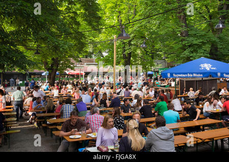 Biergarten, Augustiner-Keller, München, Maxvorstadt, Upper Bavaria, Bavaria, Germany Stockfoto