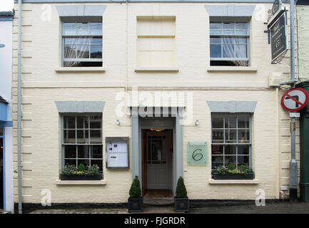 Paul Ainsworth Restaurant Nr. 6 in Padstow, Cornwall, UK. Stockfoto