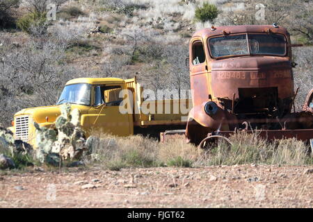Alter Lkw auf alten Cordes-Ranch Stockfoto