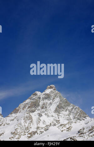 Matterhorn Mountain peak in der italienischen Schweizer Alpen Stockfoto