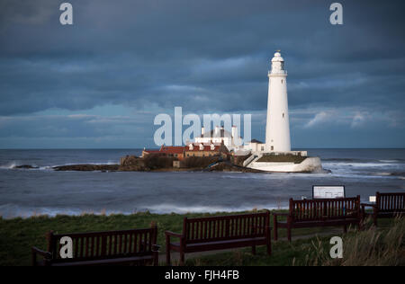 Str. Marys Leuchtturm. Whitley Bay, Tyne and Wear, England. Großbritannien GB Europa Stockfoto