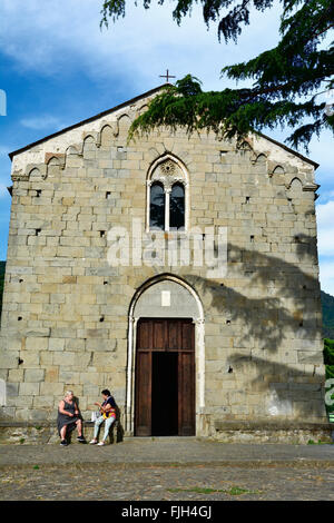 Kirche Nostra Signora della Salute - Our Lady of Health - Volastra, Manarola, Cinque Terre, La Spezia, Ligurien, Italien Stockfoto