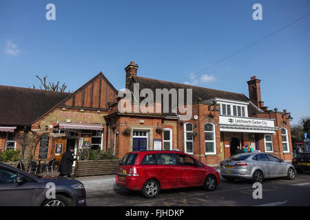 Railway Station, Letchworth Garden City, Hertfordshire, UK Stockfoto