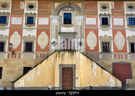 Piazza della Repubblica. San Miniato ist eine Stadt und Comune in der Provinz Pisa in der Region Toskana, Italien. Stockfoto