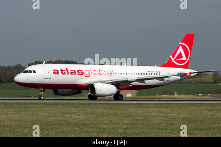 Atlasglobal Airlines Airbus A320 Stockfoto