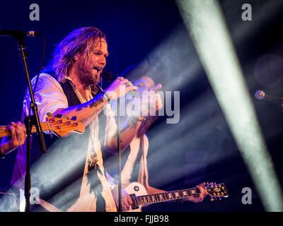 Nathan James von Inglorious auf Lead-vocals Stockfoto