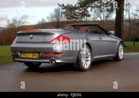 2007 BMW 635d Leistung Diesel soft Top Cabrio Stockfoto