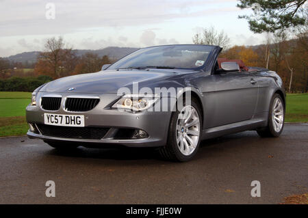 2007 BMW 635d Leistung Diesel soft Top Cabrio Stockfoto