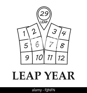 Schaltjahr Abbildung Stock Vektor