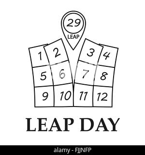 Sprung-Tag-Abbildung Stock Vektor