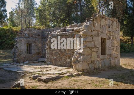 Gefängnis-Ruine, Marshall Gold Discovery State Historic Park, Coloma, Kalifornien. Stockfoto