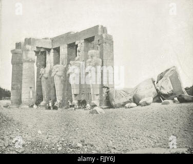 19. Jahrhundert-Foto von Theben, Ägypten Stockfoto
