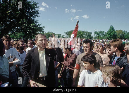 Chicago, Illinois, USA, September 1988 KKK und Nazis Rallye in Marquette Park Chicago.  Bildnachweis: Mark Reinstein Stockfoto