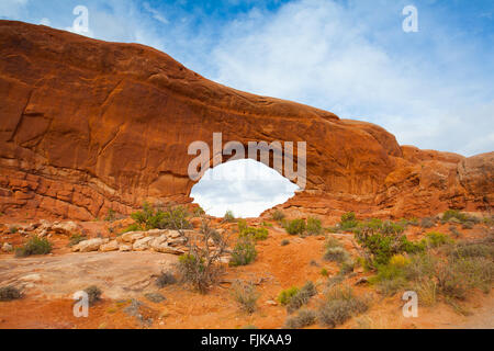 Szenen aus berühmten Arches-Nationalpark, Moab, Utah, USA Stockfoto