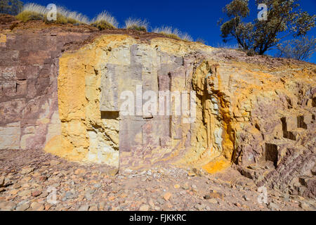 Ocker Pits, West MacDonnell Ranges, Northern Territory, NT, Australien Stockfoto