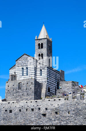 Kirche von St. Peter, Portovenere. Stockfoto