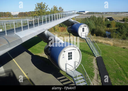 'Jumbo Hostel' Hotel am Flughafen Arlanda, Stockholm, Schweden Stockfoto