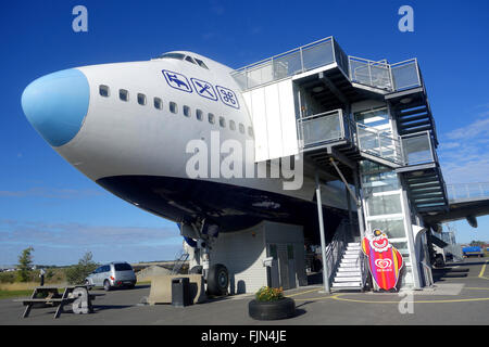 'Jumbo Hostel' Hotel am Flughafen Arlanda, Stockholm, Schweden Stockfoto