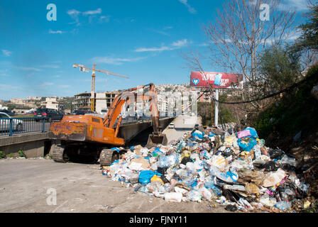 Papierkorb Dump Norden Beirut Libanon Stockfoto