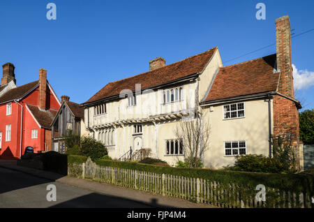 Ein Haus in der malerischen Markt Stadt Lavenham, Suffolk, England, UK. Stockfoto