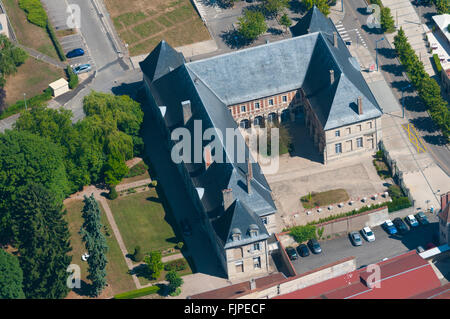 Meuse (55), Ville de Verdun, Sous-Präfektur et Palais de Justice (Vue Aerienne) / / Frankreich, Meuse (55), Verdun Stadt, Sous-Pref Stockfoto