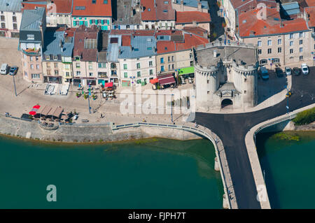 Meuse (55), Ville de Verdun, Porte Chaussee (Vue Aerienne) / / Frankreich, Meuse (55), Verdun, Tor Stadt Porte Chaussee (Aeri Stockfoto