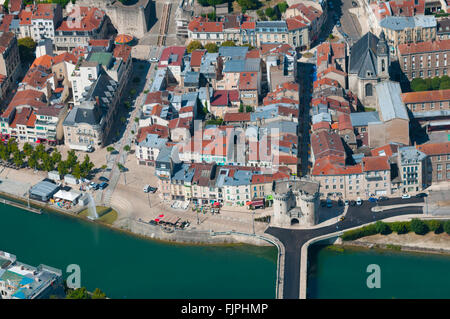 Meuse (55), Ville de Verdun, Porte Chaussee (Vue Aerienne) / / Frankreich, Meuse (55), Verdun, Tor Stadt Porte Chaussee (Aeri Stockfoto