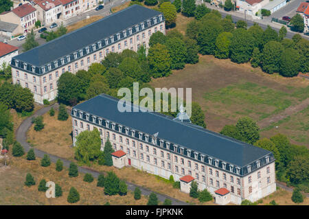 Meuse (55), Ville de Verdun, Caserne Miribel (Vue Aerienne) / / Frankreich, Meuse (55), Verdun Stadt, Miribel Baracke (Luftbild) Stockfoto