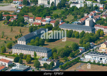 Meuse (55), Ville de Verdun, Caserne Miribel (Vue Aerienne) / / Frankreich, Meuse (55), Verdun Stadt, Miribel Baracke (Luftbild) Stockfoto